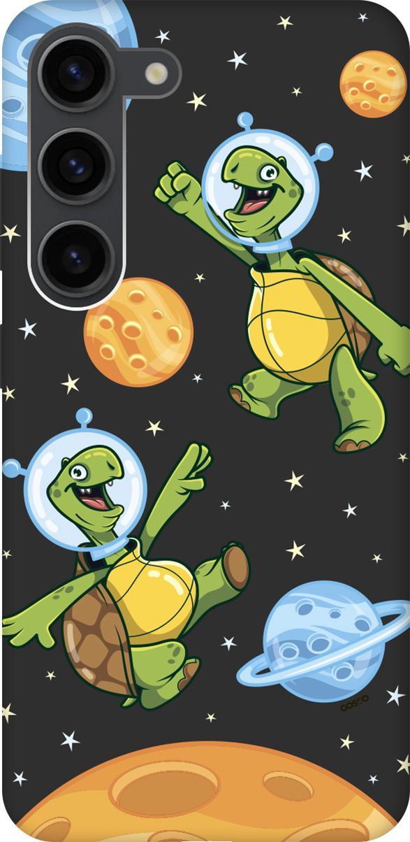 

Чехол на Samsung Galaxy S23 с 3D принтом "CosmoTurtles" черный, Черный;бежевый, 158306