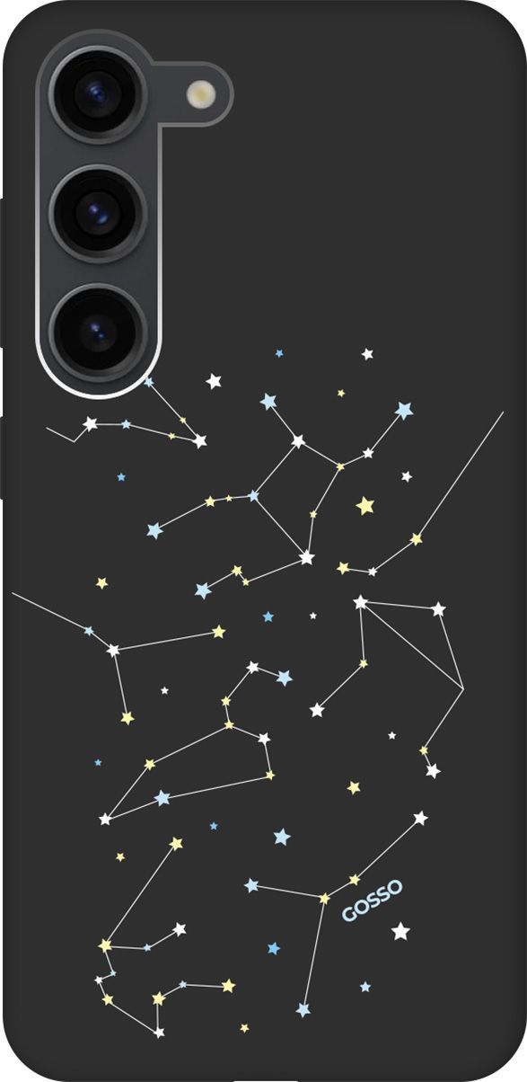 

Чехол на Samsung Galaxy S23 с 3D принтом "Constellations" черный, Черный;белый, 158306