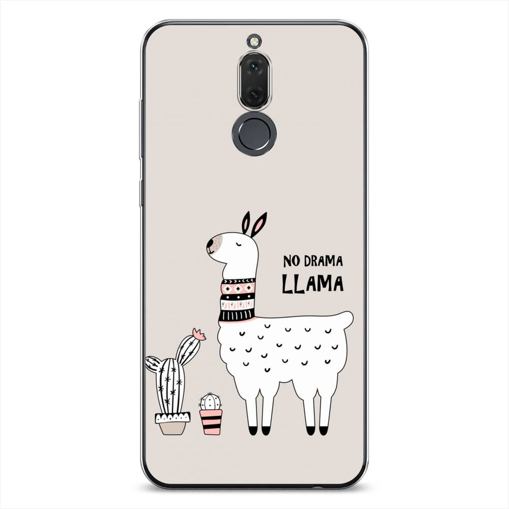 

Чехол Awog на Huawei Nova 2i/Mate 10 Lite "No drama LLama", Бежевый;серый;белый, 6120550-2