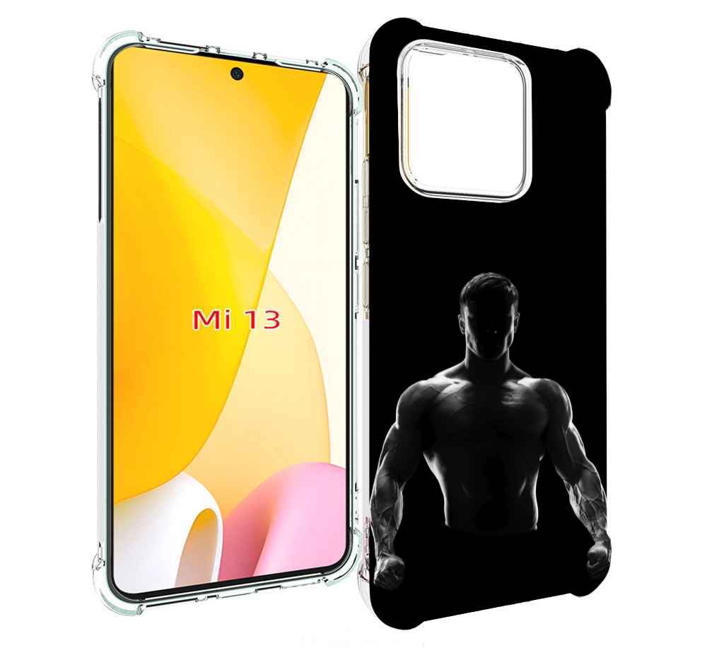 

Чехол MyPads накаченный мужчина в тени мужской для Xiaomi 13, Прозрачный, Tocco