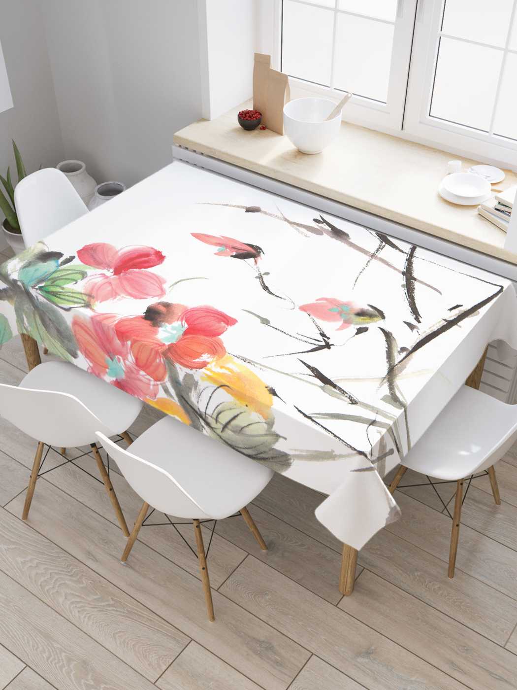 

Скатерть прямоугольная JoyArty "Фантазия цвета" из оксфорда, 180x145 см, Фантазия цвета