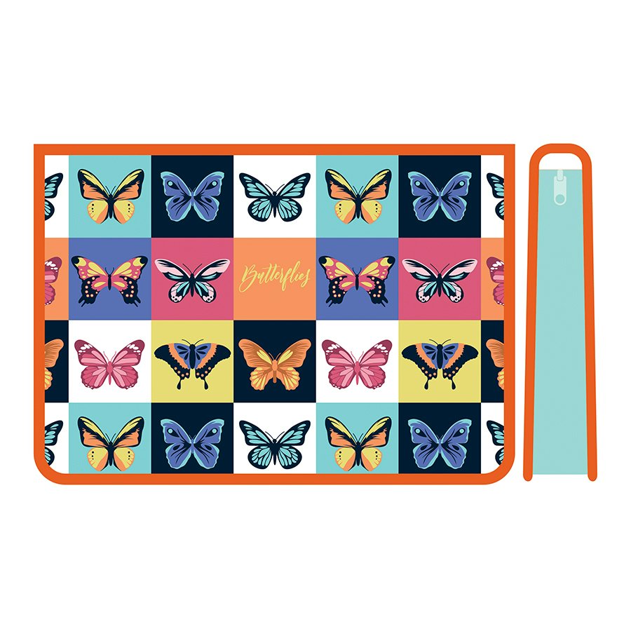 Папка для труда Пчёлка А4 Паттерн бабочки