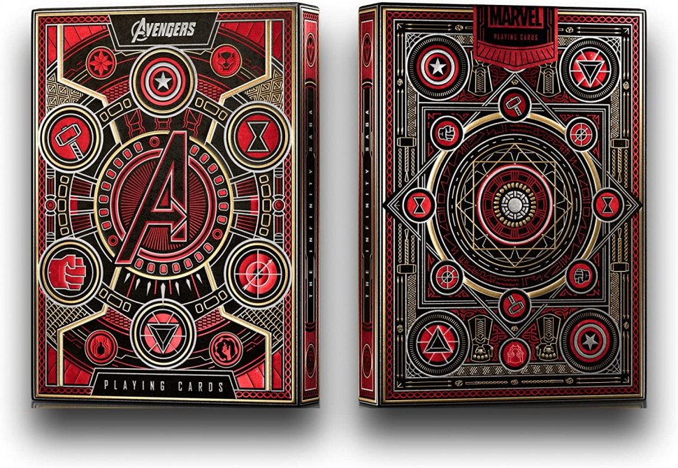 фото Игральные карты theory11 avengers the infinity saga red edition