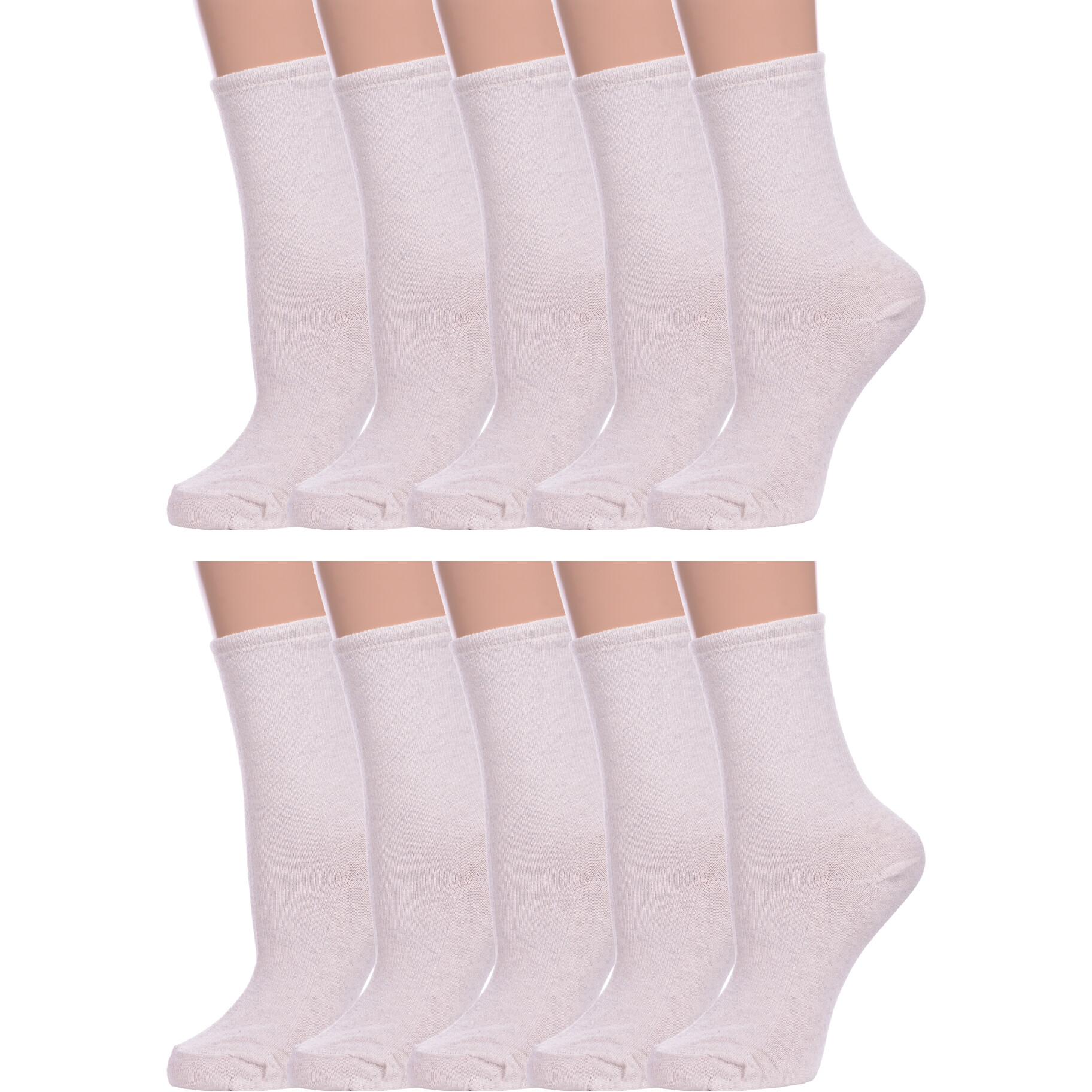 Комплект носков женских Альтаир 10-М198 бежевых 23 10 пар