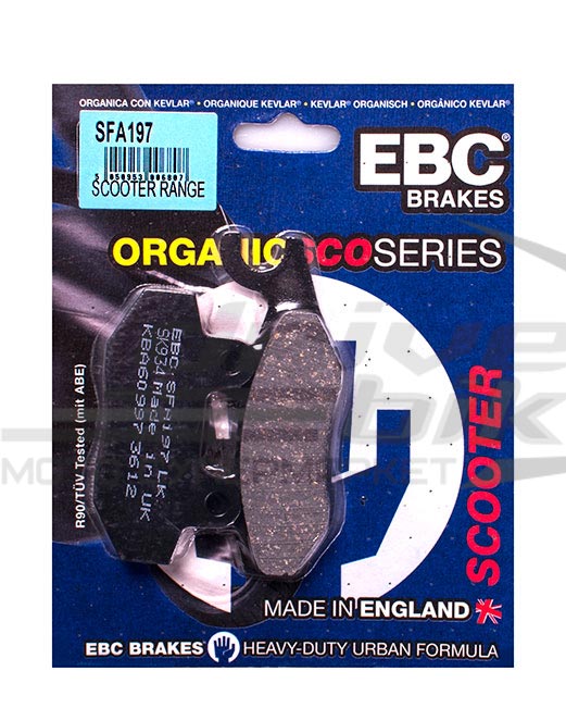 фото Ebc тормозные колодки для скутера sfa197 ebc brakes