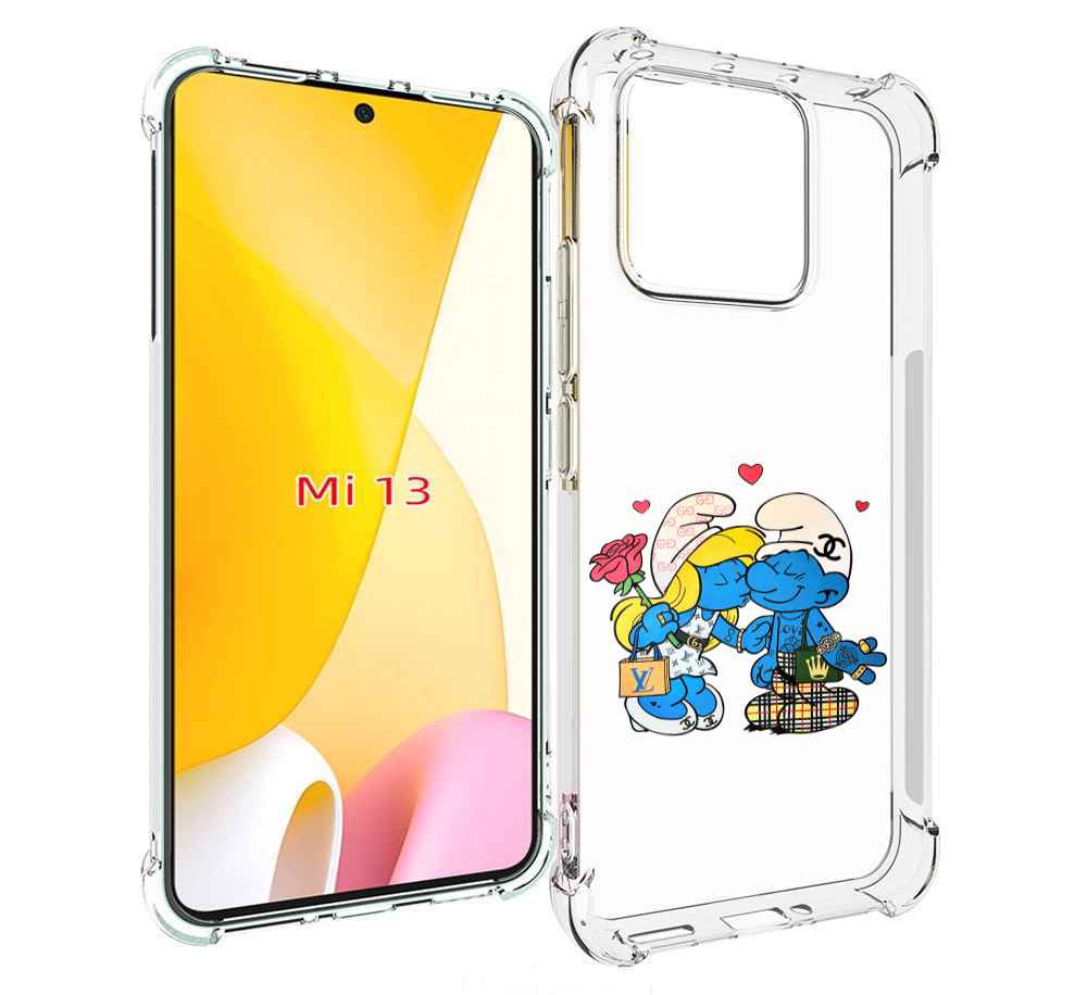 

Чехол MyPads модные-смурфики для Xiaomi 13, Прозрачный, Tocco