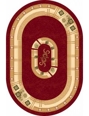 

Ковер DA VINCI 5263 RED Овал