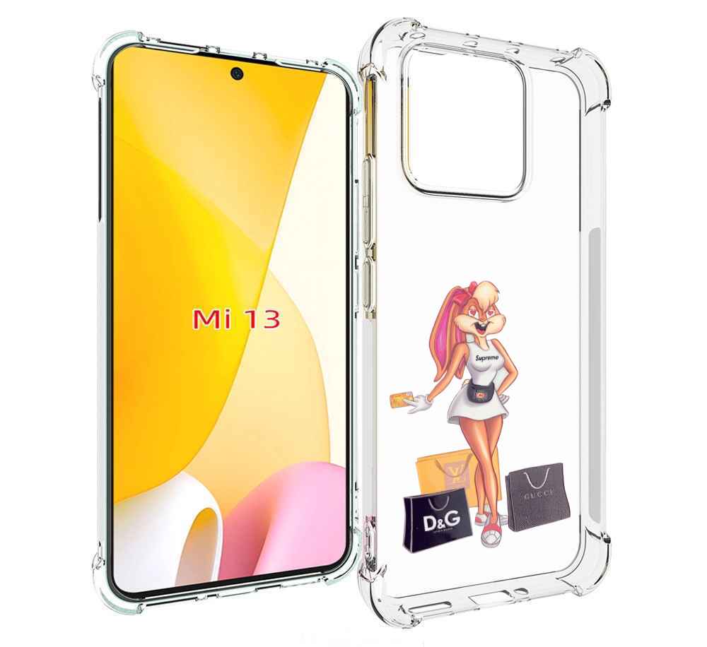 

Чехол MyPads модница-зайка женский для Xiaomi 13, Прозрачный, Tocco