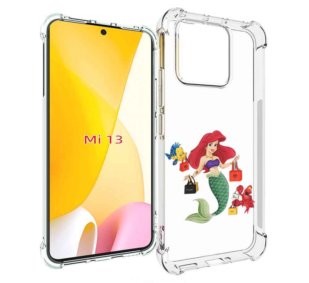 

Чехол MyPads модная-русалка женский для Xiaomi 13, Прозрачный, Tocco