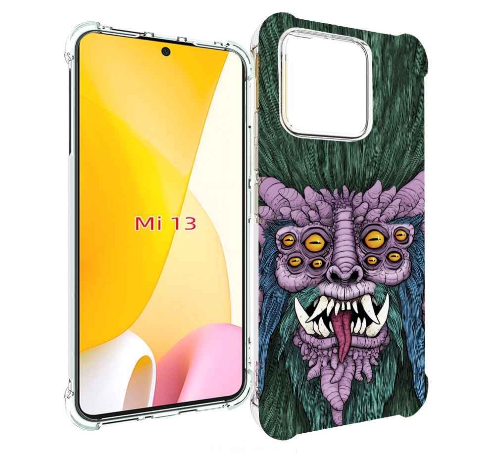 

Чехол MyPads многоглазый черт для Xiaomi 13, Прозрачный, Tocco