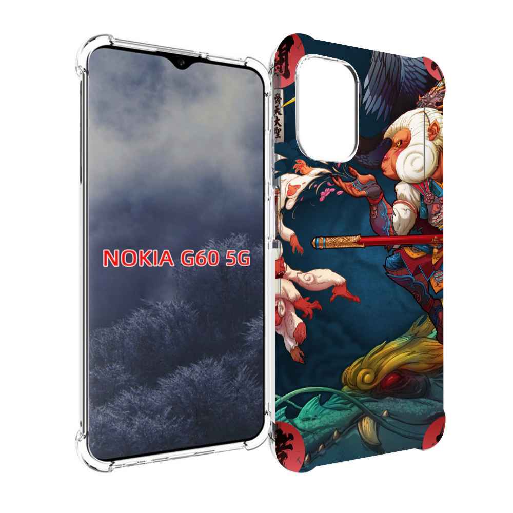 

Чехол MyPads японская обезьяна для Nokia G60 5G, Прозрачный, Tocco