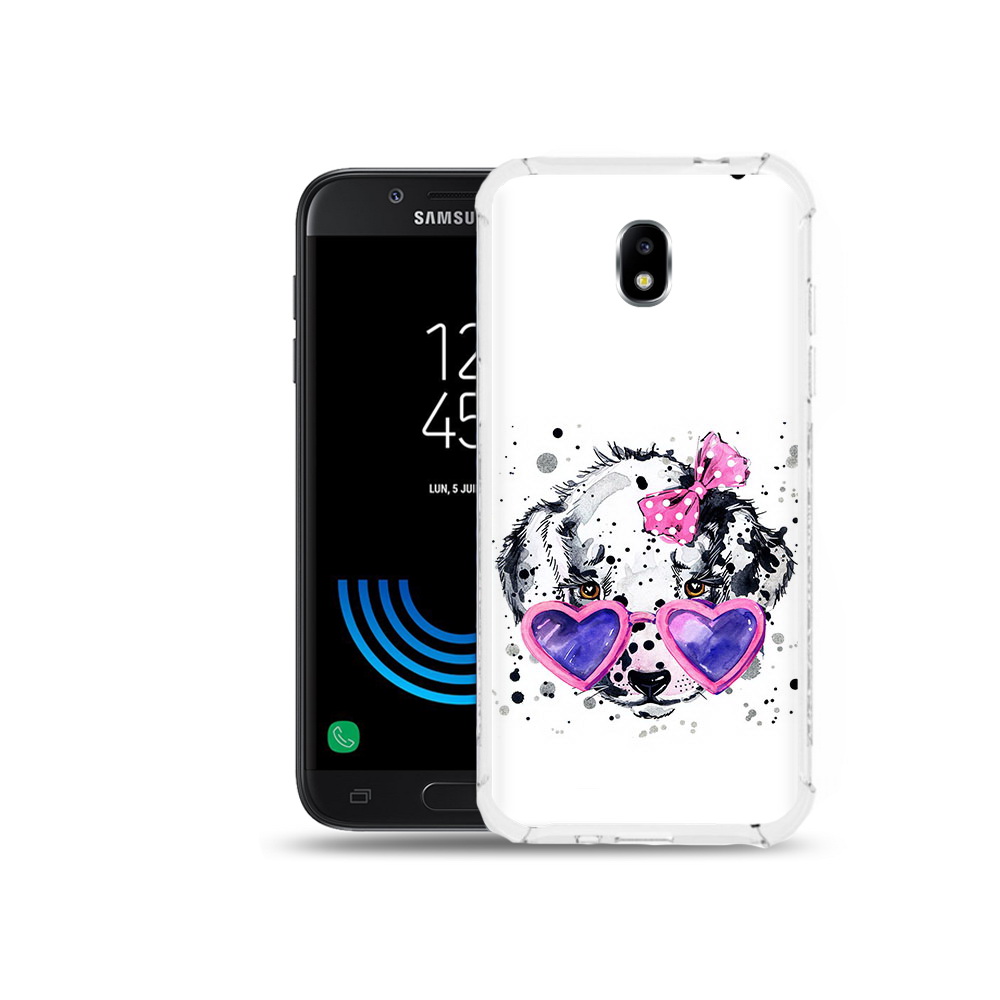 

Чехол MyPads Tocco для Samsung Galaxy J5 (2017) долматинец в очках, Прозрачный, Tocco