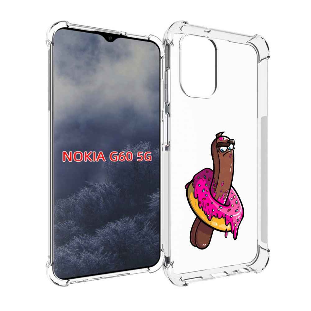 

Чехол MyPads эклер в пончике для Nokia G60 5G, Прозрачный, Tocco