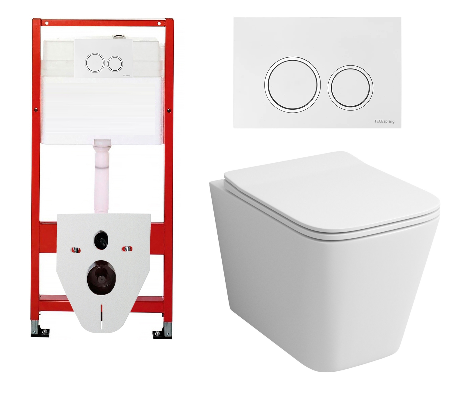 

Комплект: инсталляция Tece Tecespring + унитаз Grossman GR-4441S с кнопкой глянцевой белой