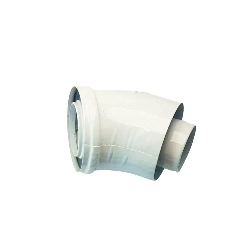 

Колено соединительное дымохода 45 Heatpart DT14T, Белый, Heatpart