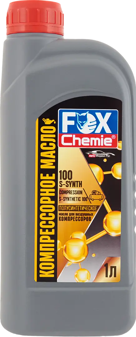 Масло для компрессора Fox Chemie LMF70, 1 л компрессорное масло fox chemie