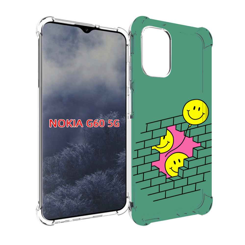 

Чехол MyPads шарики в стене для Nokia G60 5G, Прозрачный, Tocco