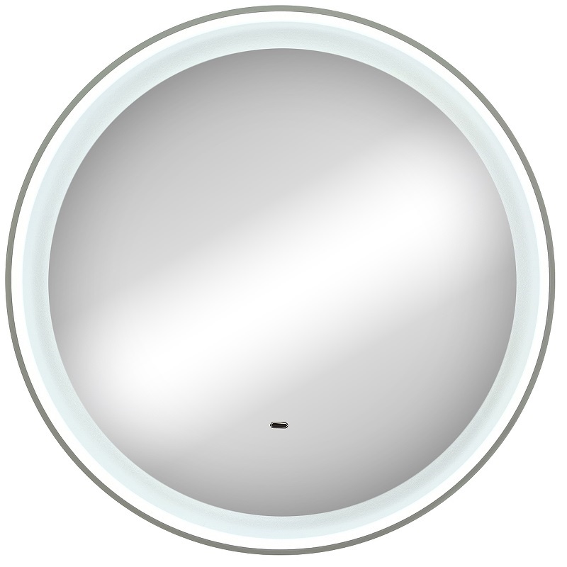

Зеркало круглое CONTINENT Planet 80, с подсветкой, белое, Белый, Planet