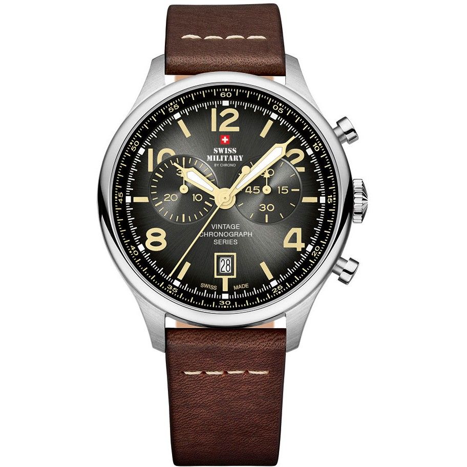 Наручные часы мужские Swiss Military by Chrono SM30192.04 коричневые