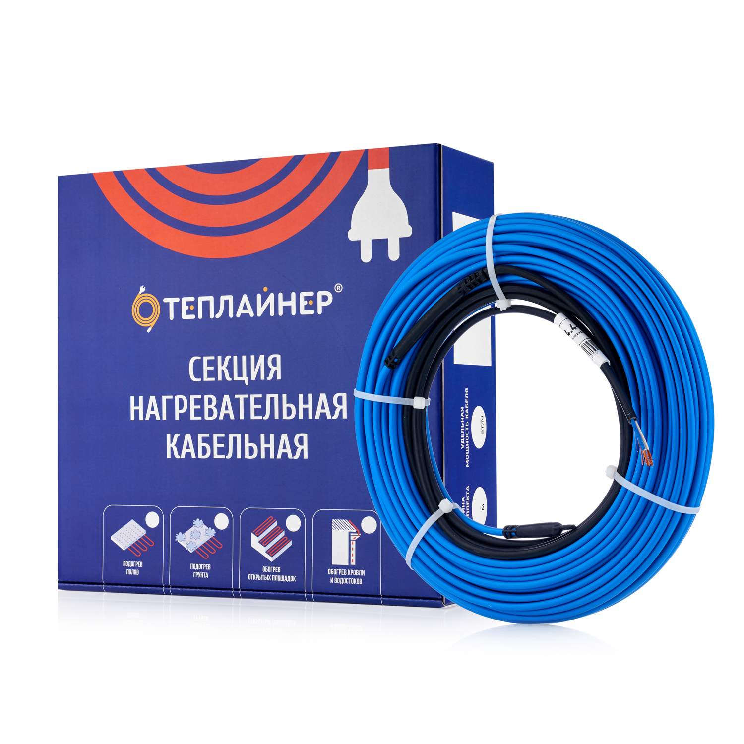 

Секция нагревательная Теплайнер СТПК-20 200 Вт 10 м под стяжку (1,3 м. кв), СТПК-20