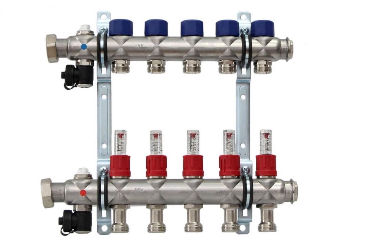 Коллектор Frankische с расходомерами на 5 выходов евроконус 3/4 79501105