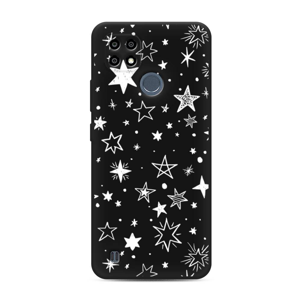 

Чехол Awog на Realme C25Y "Звездочки графика белая", 2510952-1