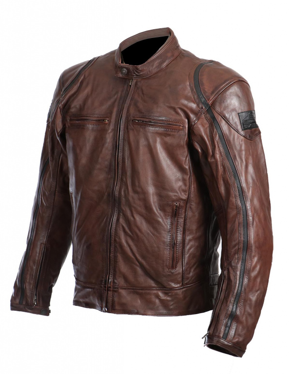 

Мотокуртка кожаная Sweep, Roadster, brown/black, M, Коричневый;черный, Roadster