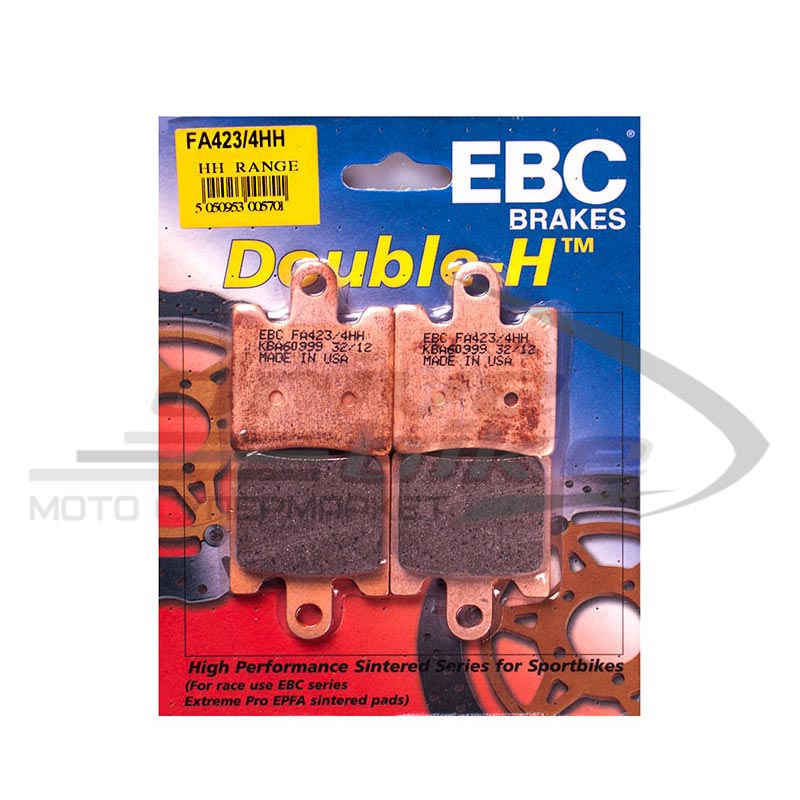 EBC Тормозные колодки FA423/4HH DOUBLE H Sintered (4 шт. в комплекте)