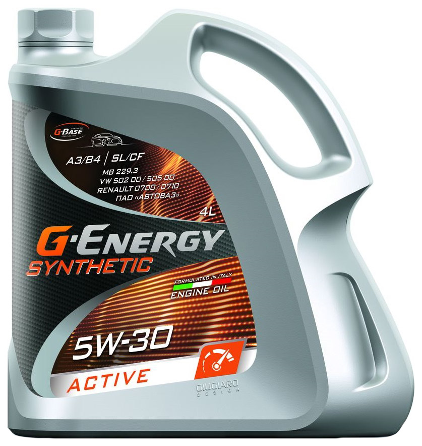 Моторное масло Gazpromneft синтетическое G-Energy 5/30 Synthetic Active Cf|Sl 4л