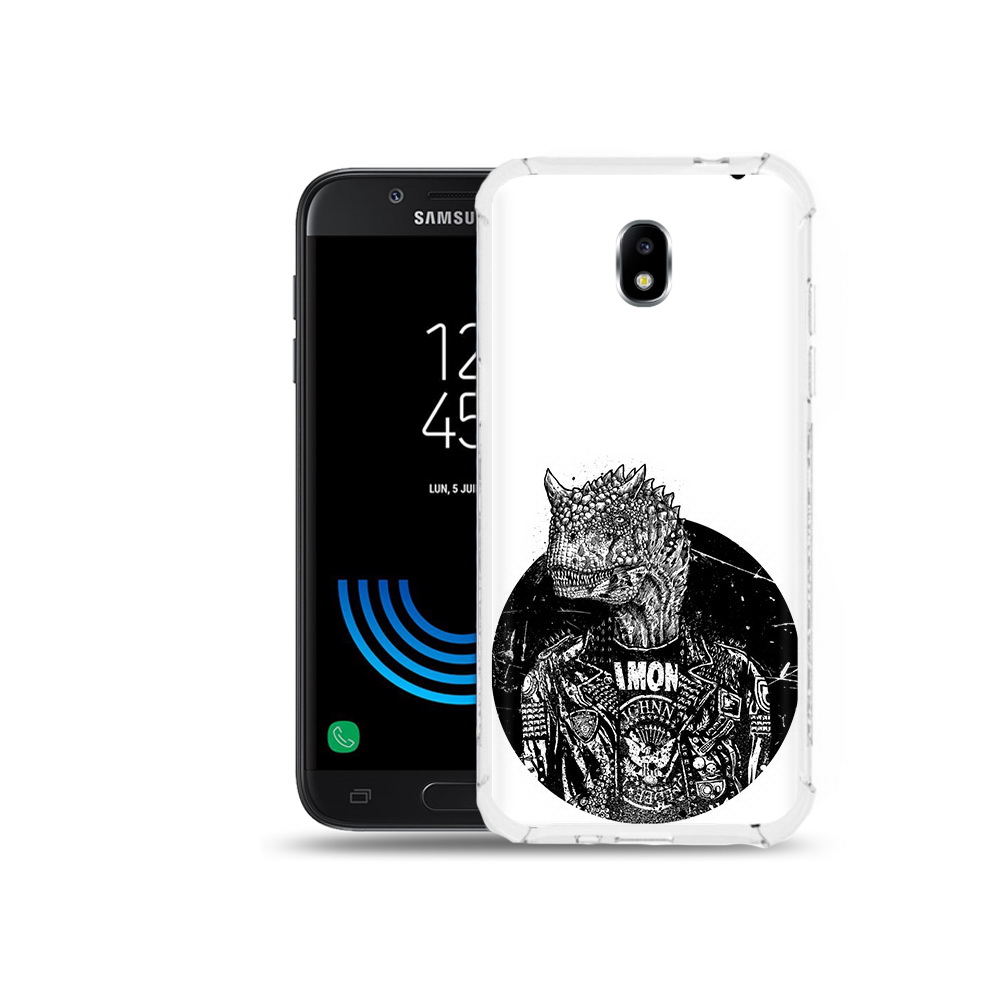 

Чехол MyPads Tocco для Samsung Galaxy J5 (2017) динозавр в куртке, Прозрачный, Tocco