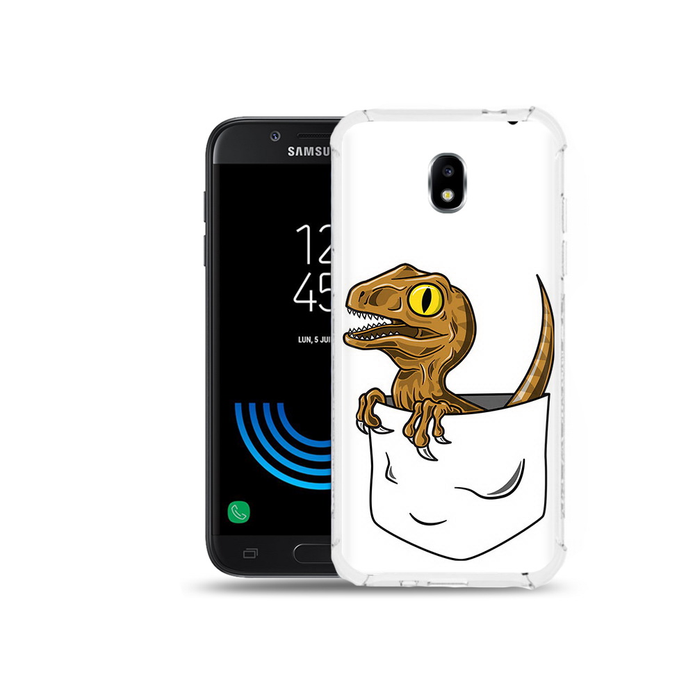 

Чехол MyPads Tocco для Samsung Galaxy J5 (2017) динозавр в кармане, Прозрачный, Tocco