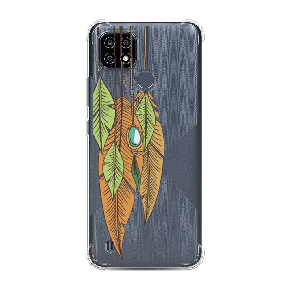 

Чехол Awog на Realme C25Y "Оберег перья", 2510951-1