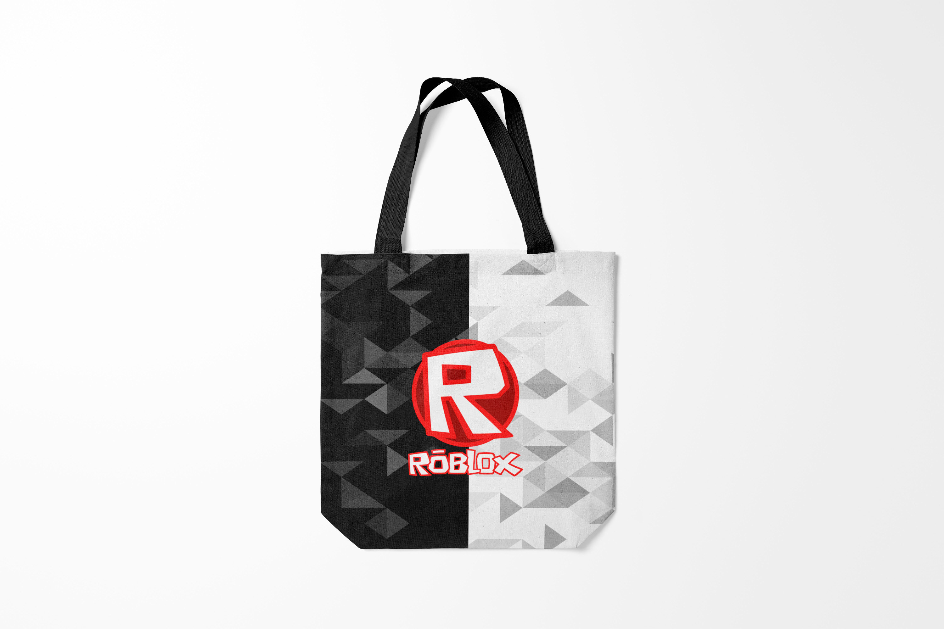 

Сумка шoппер унисекс Burnettie Roblox, черный; белый, Roblox