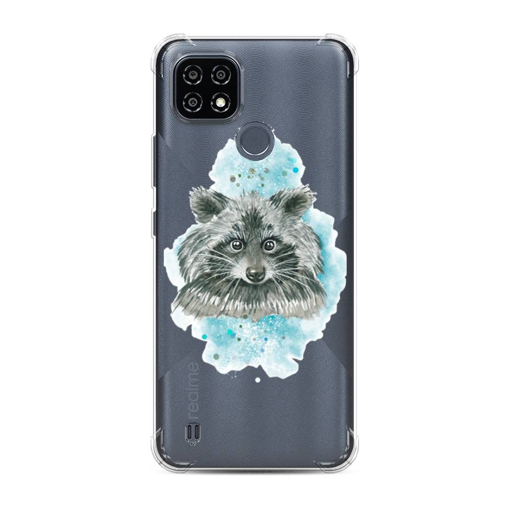 

Чехол Awog на Realme C25Y "Енот в голубом облаке", 2510951-1