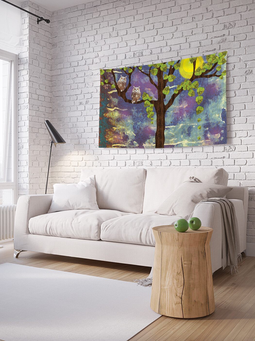 

Горизонтальное фотопанно JoyArty Осторожные совы, из ткани, 100х150 см