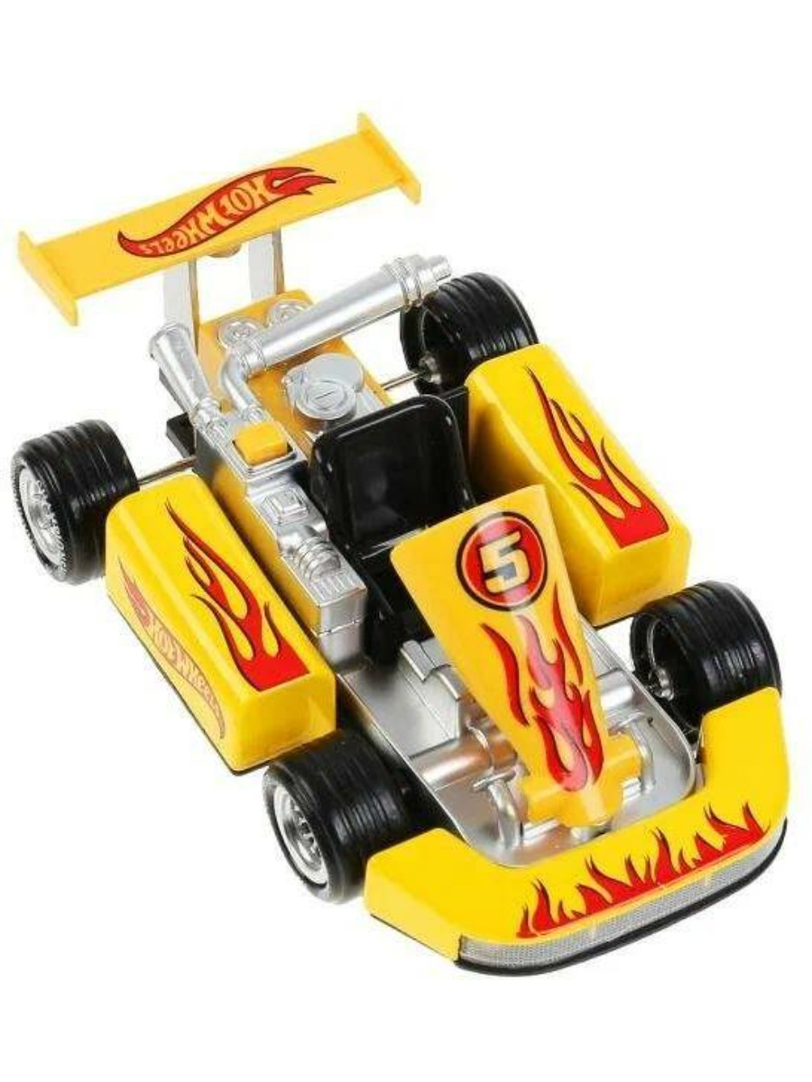 

Машинка Технопарк Hot Wheels Спорткар инерционная желтая, Желтый