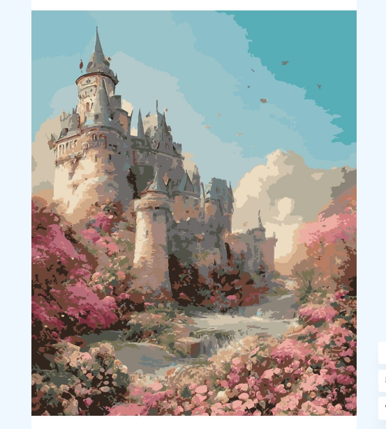 Картина по номерам 40х50 см Delart Сказочный замок