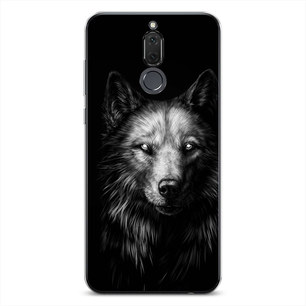 

Чехол Awog на Huawei Nova 2i/Mate 10 Lite "Волк черно белый", Серый;бежевый;белый, 6120550-1