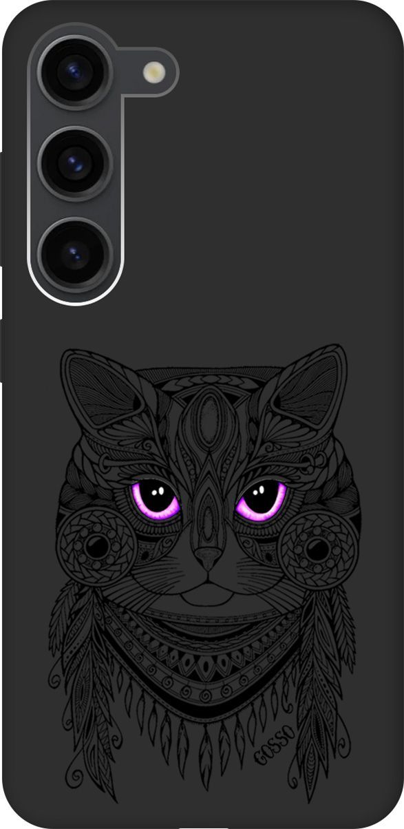 

Чехол на Samsung Galaxy S23 с 3D принтом "Grand Cat" черный, Черный;розовый, 158306