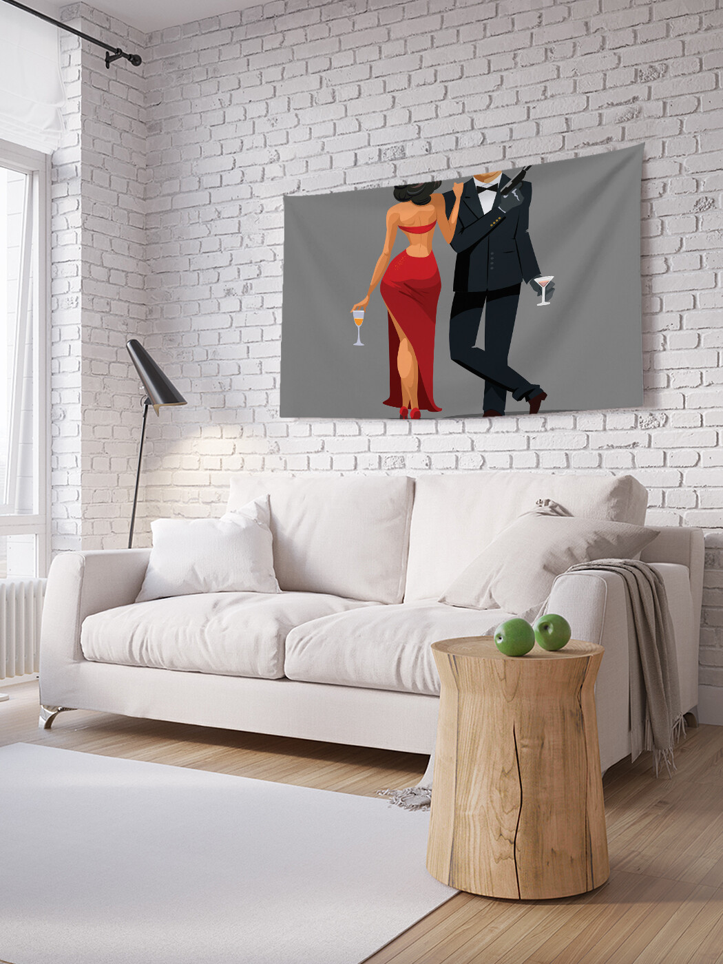 

Горизонтальное фотопанно JoyArty Мистер и миссис, из ткани, 100х150 см