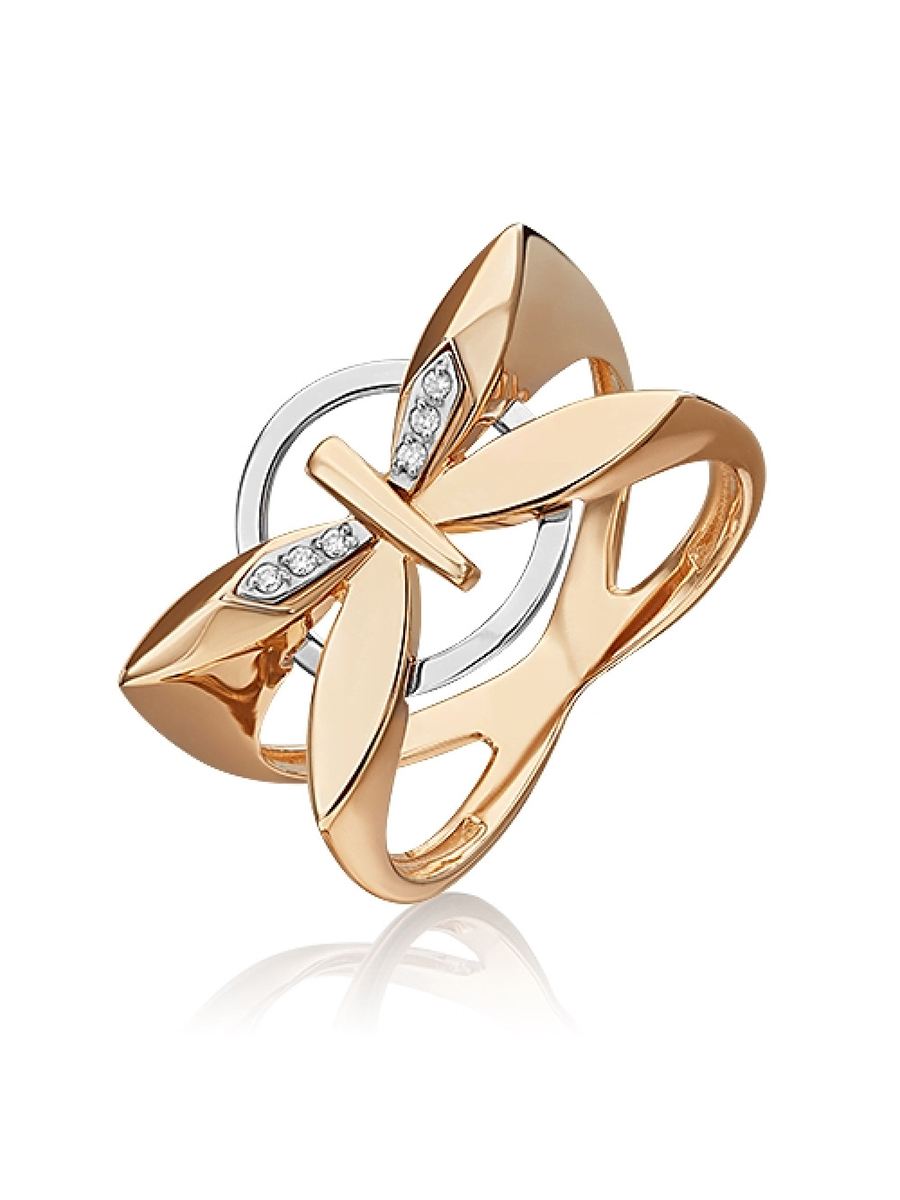 

Кольцо из золота р. 17,5 PLATINA jewelry 01-5493-00-101-1111, бриллиант, 01-5493-00-101-1111