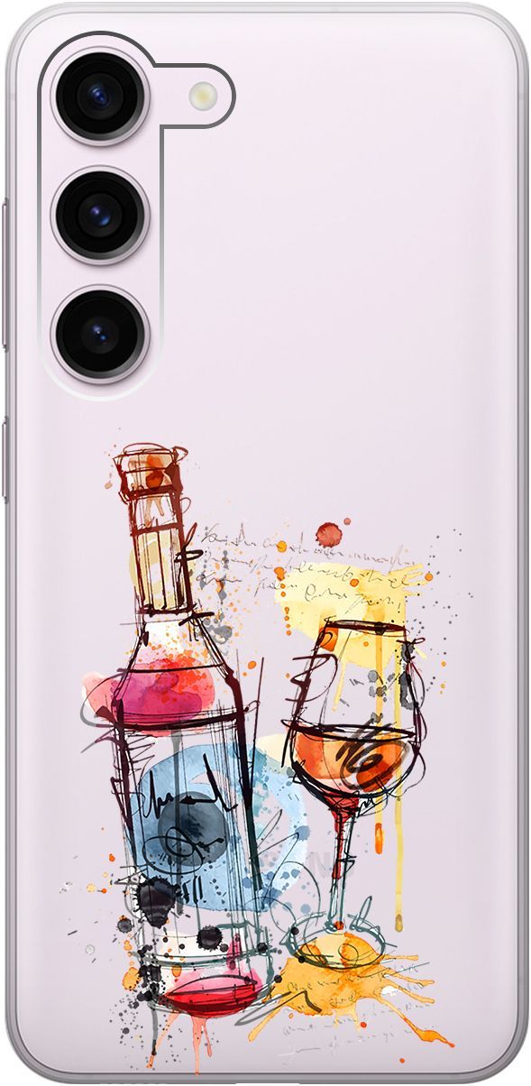 

Чехол на Samsung Galaxy S23 с 3D принтом "Aquarelle Wine" прозрачный, Прозрачный;красный, 158305