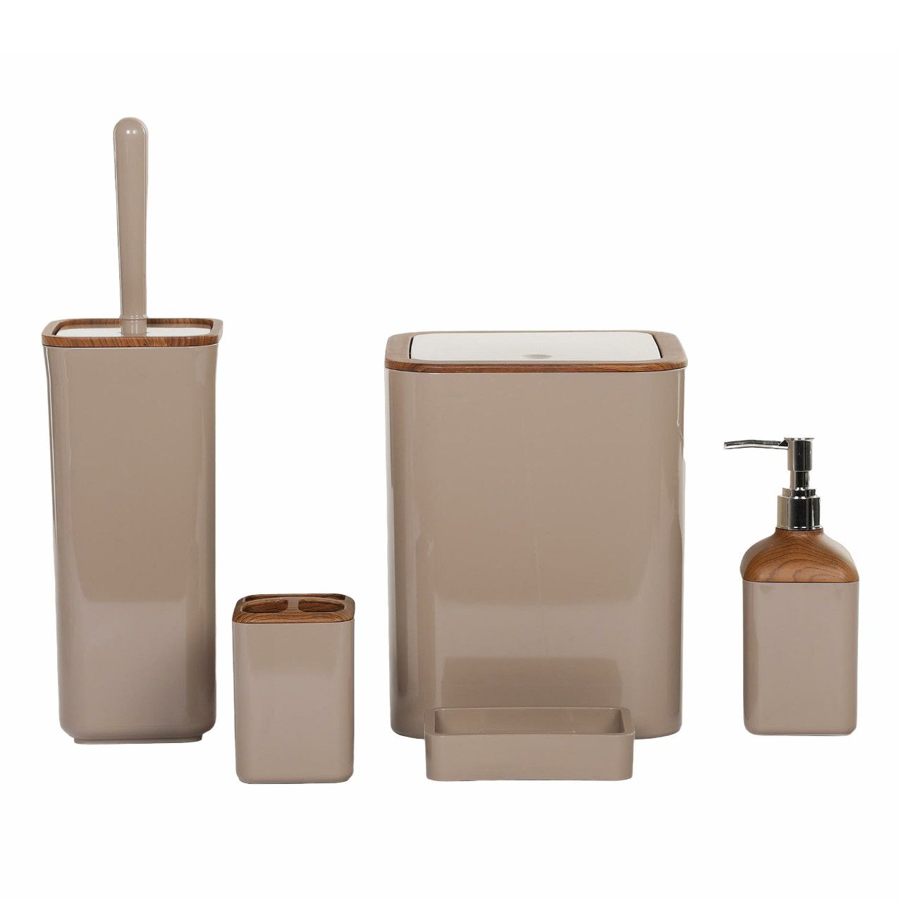 Набор аксессуаров для ванной комнаты AG concept бежевый 5 предметов