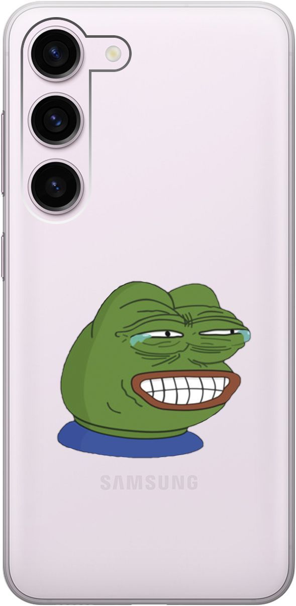 

Чехол на Samsung Galaxy S23 с 3D принтом "Pepe the Frog" прозрачный, Прозрачный;зеленый, 158304