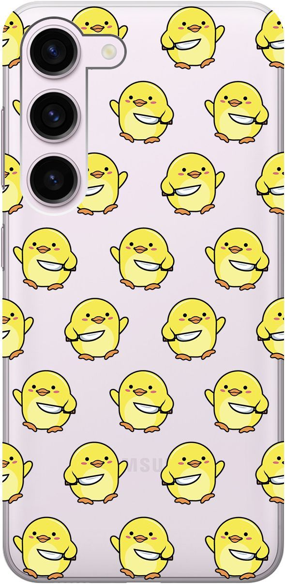 

Чехол на Samsung Galaxy S23 с 3D принтом "Chick With Knife" прозрачный, Прозрачный;желтый, 158304