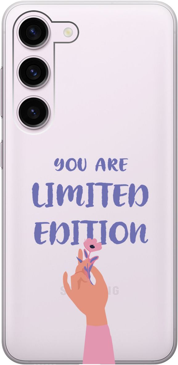 

Чехол на Samsung Galaxy S23 с 3D принтом "Limited Edition" прозрачный, Прозрачный;розовый, 158303