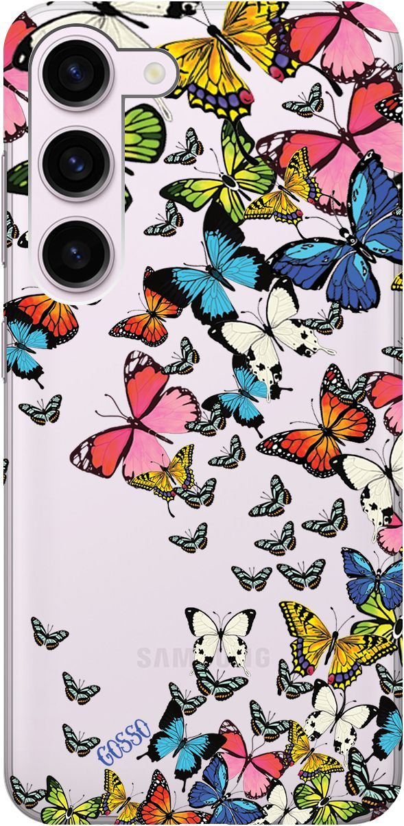 

Чехол на Samsung Galaxy S23 с 3D принтом "Magic Butterflies" прозрачный, Прозрачный;желтый, 158303