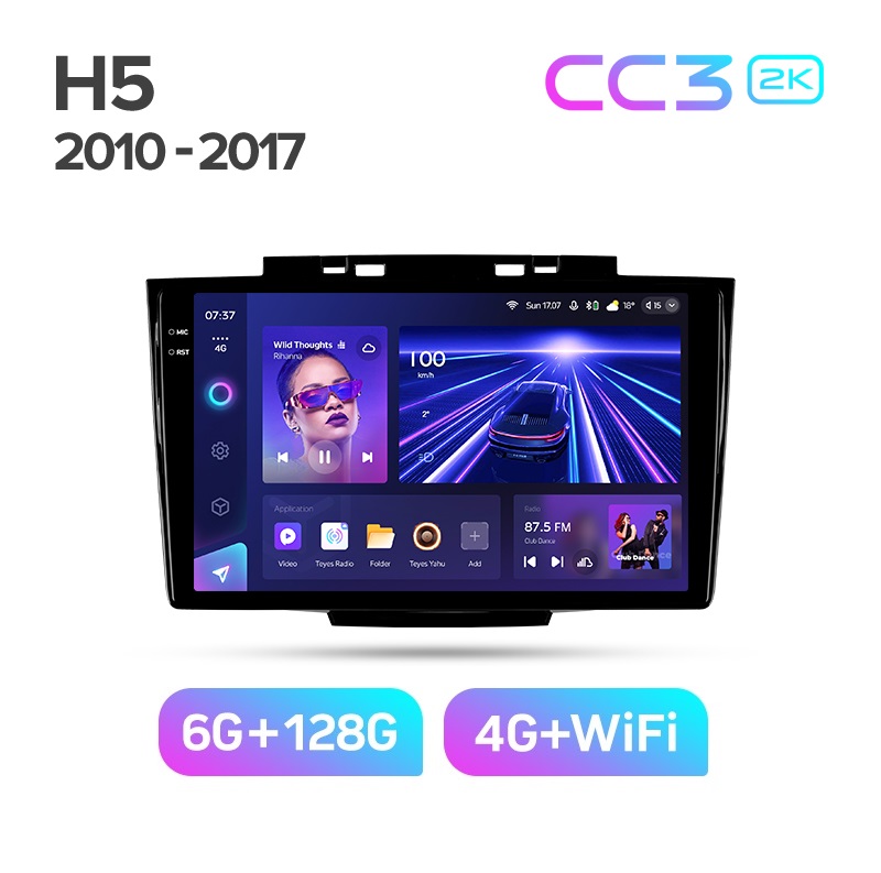 Магнитола TEYES HAVAL HOVER GREAT WALL H5 2010-2017 г CC3 2K 6128ГБ 4189000₽