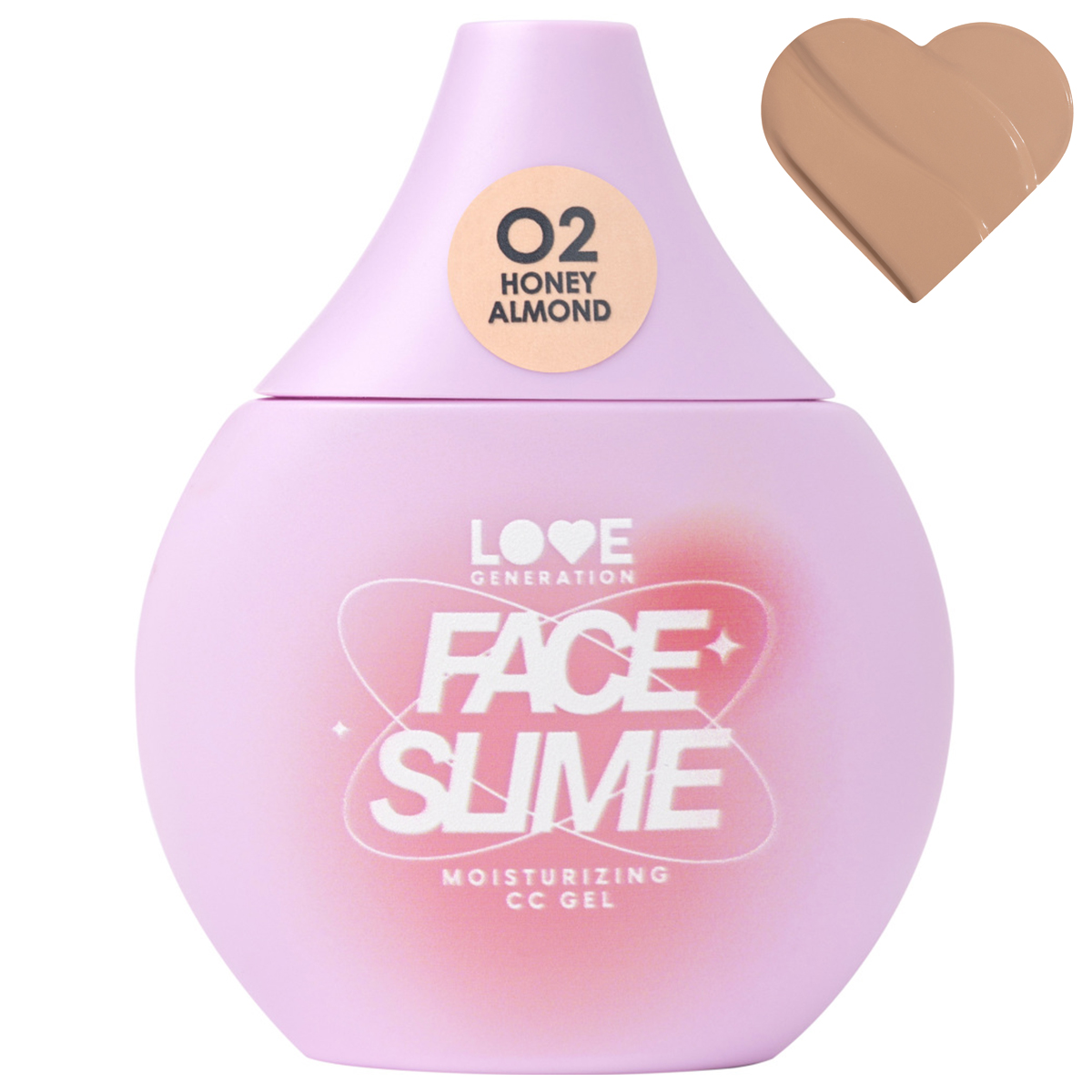 CC-крем для лица Love Generation увлажняющий Face Slime тон 02 honey almond