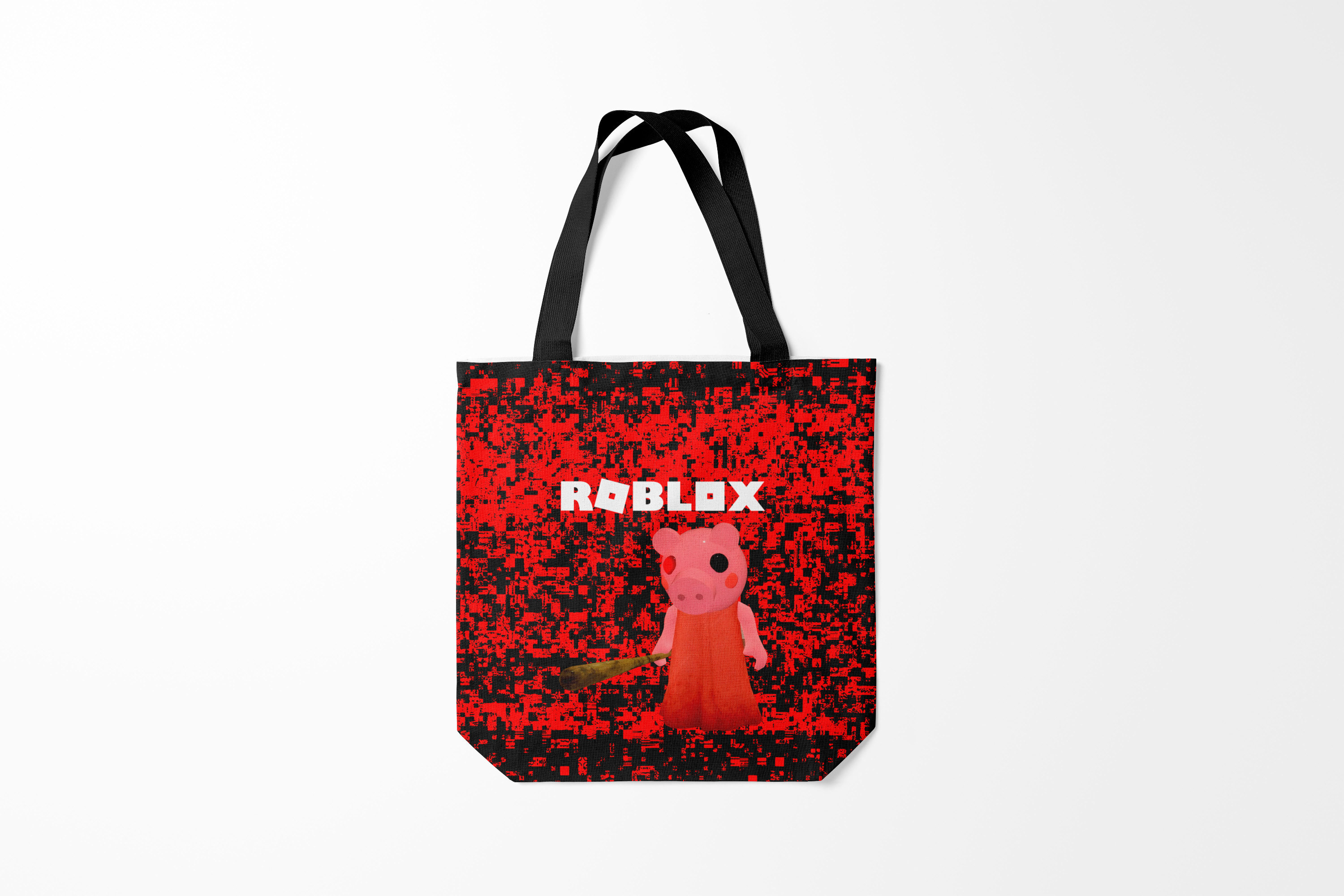 

Сумка шoппер унисекс Burnettie Roblox piggy/Свинка Пигги., черный, Roblox piggy/Свинка Пигги.